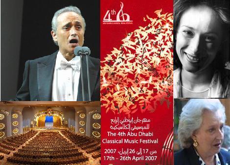 4 festival de música clásica de Abu Dhabi: José Carreras y Ángeles Blancas