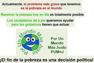 Elecciones 9 de Marzo: PUM+J        www.porunmundomasjusto.com