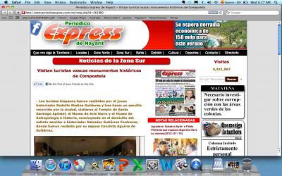 Periódico Express de Nayarit - Visitan turistas vascos monumentos históricos de Compostela