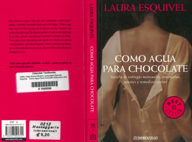 Libros: ¨Como agua para chocolate¨-Laura Esquivel-