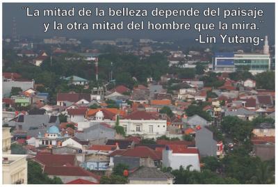 ¨Half of the beauty of a landscape depends on the region and the other half of the man looking at it.¨ -Lin Yutang-