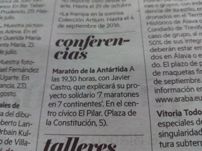 Diario de Noticias de Álava (Agenda 26 de julio de 2016)