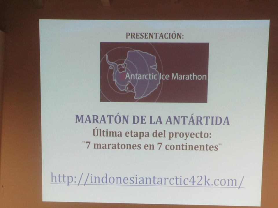 Presentación del proyecto #&#8206;indonesiantarctic42k&#8236; en San Martín de Don.