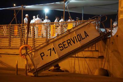 Recepción a bordo de la corbeta Serviola (P-71) de la Armada Española  Luanda, 23 de abril de 2019.