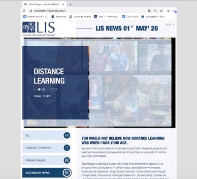 LIS News  1st of May, 2020 - ¨No os creeríais cómo era la enseñanza a distancia en nuestros tiempos¨