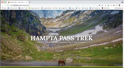 Hampta Pass (Himachal Pradesh, India) with India Hikes. 25-30 julio 2021.