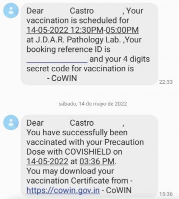 Tri vacunado contra la Covid-19.