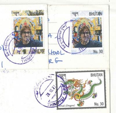 Otra peculiaridad de Bután: el servicio postal.