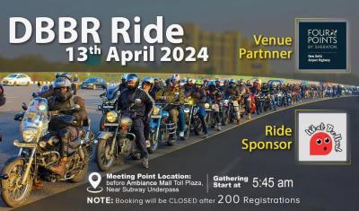 Delhi Bikers Breakfast Run  Salida motera con desayuno  Sábado, 13 de abril de 2024