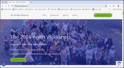 The Agen Workshop  El taller de Agen (Francia) sobre ¨input¨ comprensible  22-27 julio 2024