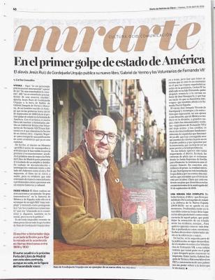 Publicaci&oacute;n de &uml;Gabriel de Yermo y los Voluntarios de Fernando VII&uml;, del historiador alav&eacute;s Jesús Ruiz de Gordejuela Urquijo